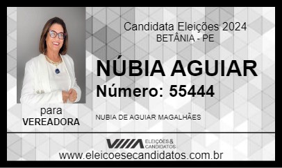 Candidato NÚBIA AGUIAR 2024 - BETÂNIA - Eleições