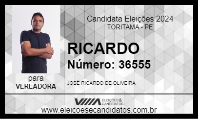 Candidato RICARDO 2024 - TORITAMA - Eleições