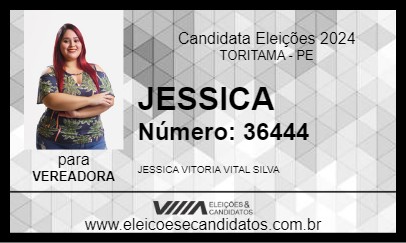 Candidato JESSICA 2024 - TORITAMA - Eleições