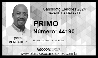 Candidato PRIMO 2024 - NAZARÉ DA MATA - Eleições