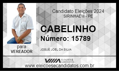 Candidato CABELINHO 2024 - SIRINHAÉM - Eleições