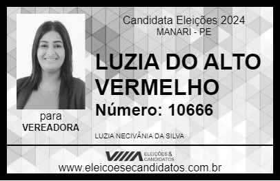 Candidato LUZIA DO ALTO VERMELHO 2024 - MANARI - Eleições