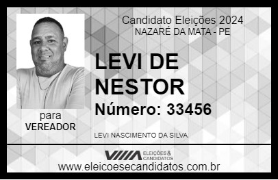 Candidato LEVI DE NESTOR 2024 - NAZARÉ DA MATA - Eleições