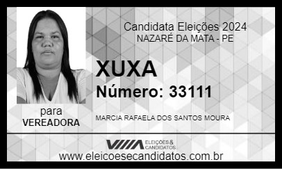 Candidato XUXA 2024 - NAZARÉ DA MATA - Eleições