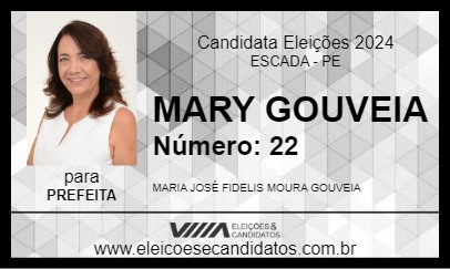 Candidato MARY GOUVEIA 2024 - ESCADA - Eleições