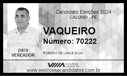 Candidato VAQUEIRO 2024 - CALUMBI - Eleições