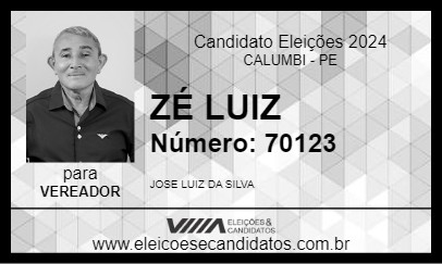 Candidato ZÉ LUIZ 2024 - CALUMBI - Eleições