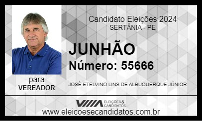 Candidato JUNHÃO LINS 2024 - SERTÂNIA - Eleições