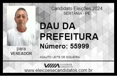 Candidato DAU MOTORISTA 2024 - SERTÂNIA - Eleições