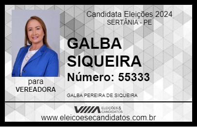 Candidato GALBA SIQUEIRA 2024 - SERTÂNIA - Eleições