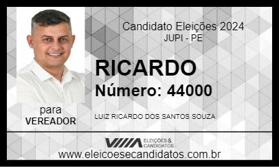 Candidato RICARDO 2024 - JUPI - Eleições