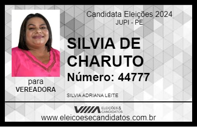 Candidato SILVIA DE CHARUTO 2024 - JUPI - Eleições