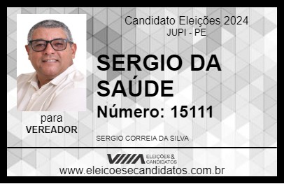 Candidato SERGIO DA SAÚDE 2024 - JUPI - Eleições