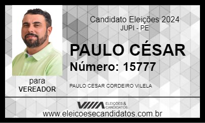 Candidato PAULO CÉSAR 2024 - JUPI - Eleições