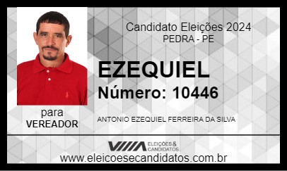 Candidato EZEQUIEL 2024 - PEDRA - Eleições