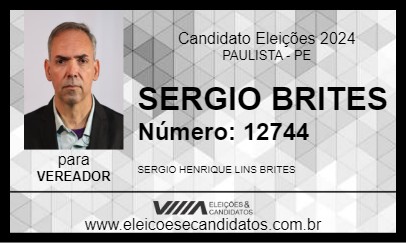 Candidato SÉRGIO BRITES 2024 - PAULISTA - Eleições