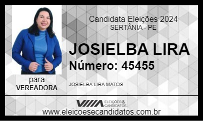 Candidato JOSIELBA LIRA 2024 - SERTÂNIA - Eleições