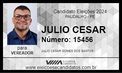 Candidato JULIO CESAR 2024 - PAUDALHO - Eleições