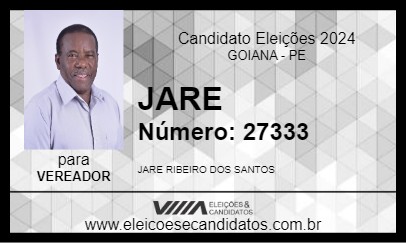 Candidato JARE 2024 - GOIANA - Eleições