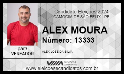 Candidato ALEX MOURA 2024 - CAMOCIM DE SÃO FÉLIX - Eleições