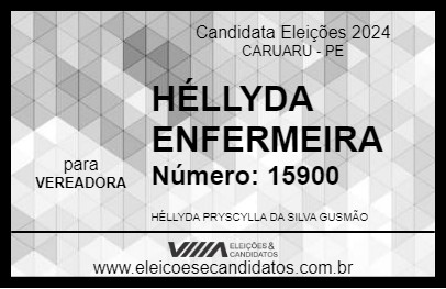 Candidato HÉLLYDA  ENFERMEIRA 2024 - CARUARU - Eleições