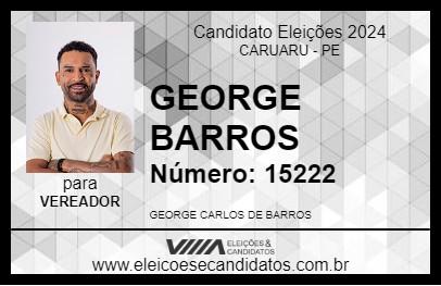 Candidato GEORGE BARROS 2024 - CARUARU - Eleições