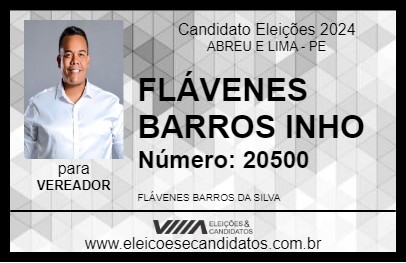 Candidato FLÁVENES BARROS INHO 2024 - ABREU E LIMA - Eleições