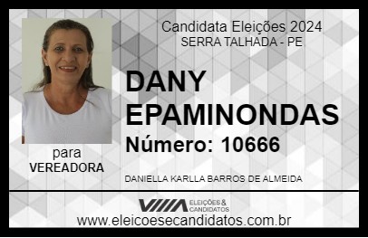 Candidato DANY EPAMINONDAS 2024 - SERRA TALHADA - Eleições