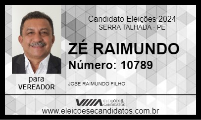 Candidato ZÉ RAIMUNDO 2024 - SERRA TALHADA - Eleições