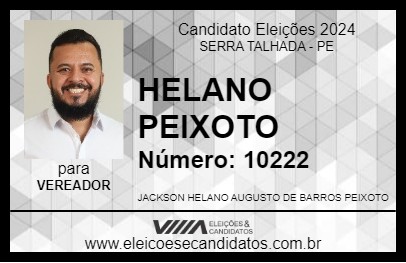 Candidato HELANO PEIXOTO 2024 - SERRA TALHADA - Eleições