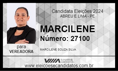 Candidato MARCILENE 2024 - ABREU E LIMA - Eleições