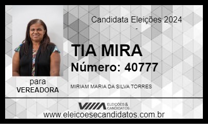 Candidato TIA MIRA 2024 - ABREU E LIMA - Eleições