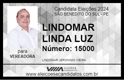 Candidato LINDOMAR LINDA LUZ 2024 - SÃO BENEDITO DO SUL - Eleições