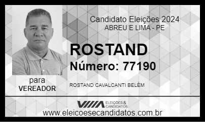 Candidato ROSTAND 2024 - ABREU E LIMA - Eleições