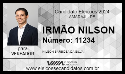 Candidato IRMÃO NILSON 2024 - AMARAJI - Eleições