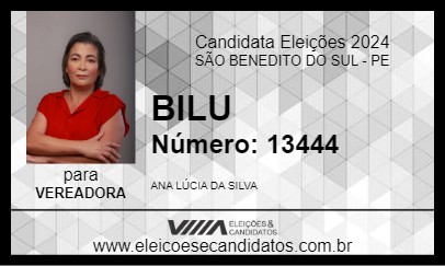 Candidato BILU 2024 - SÃO BENEDITO DO SUL - Eleições