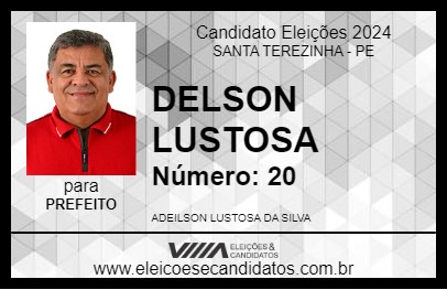 Candidato DELSON LUSTOSA 2024 - SANTA TEREZINHA - Eleições