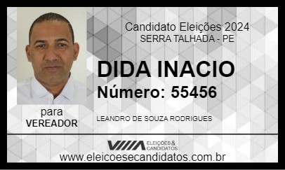 Candidato DIDA INACIO 2024 - SERRA TALHADA - Eleições