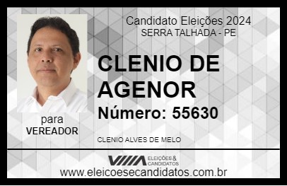 Candidato CLENIO DE AGENOR 2024 - SERRA TALHADA - Eleições