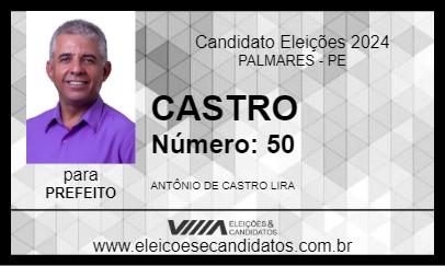 Candidato CASTRO 2024 - PALMARES - Eleições