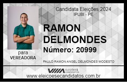 Candidato RAMON DELMONDES 2024 - IPUBI - Eleições