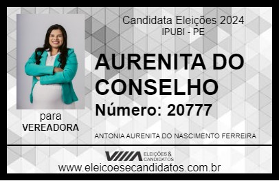 Candidato AURENITA 2024 - IPUBI - Eleições