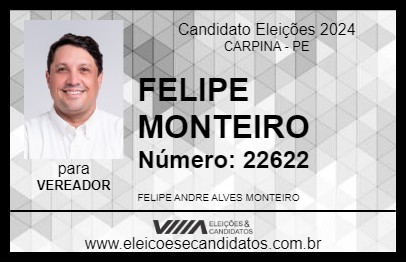 Candidato FELIPE MONTEIRO 2024 - CARPINA - Eleições