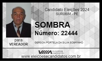 Candidato SOMBRA 2024 - SURUBIM - Eleições