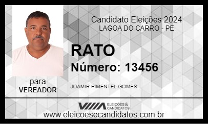 Candidato RATO 2024 - LAGOA DO CARRO - Eleições