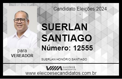 Candidato SUERLAN SANTIAGO 2024 - TAQUARITINGA DO NORTE - Eleições