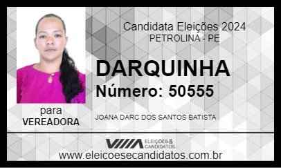 Candidato DARQUINHA 2024 - PETROLINA - Eleições