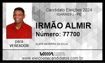 Candidato IRMÃO ALMIR 2024 - IGARASSU - Eleições