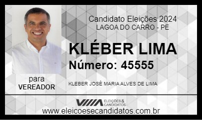 Candidato KLÉBER LIMA 2024 - LAGOA DO CARRO - Eleições