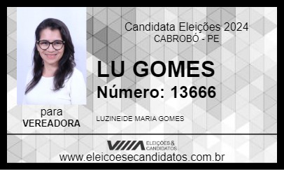 Candidato LU GOMES  2024 - CABROBÓ - Eleições